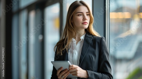 Young Professional with Digital Tablet photo