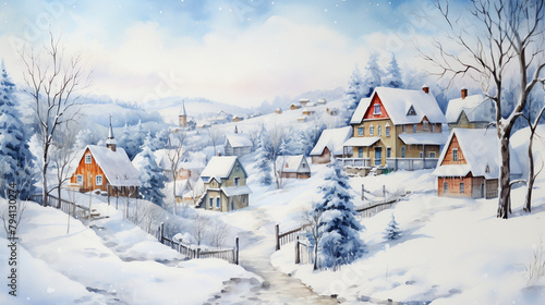 village in winter © Digital Waves