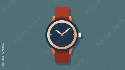 A sleek designer watch perhaps once owned by a wealthy socialite now found at a thrift store and adding a touch of sophistication to your everyday.