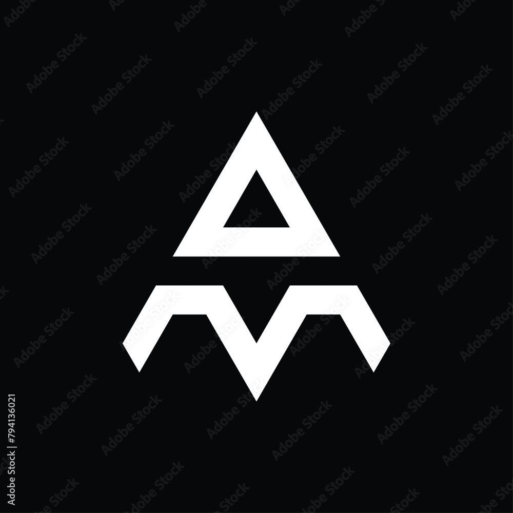 triangular logo monogram forming the letters triangular logo monogram forming the letters