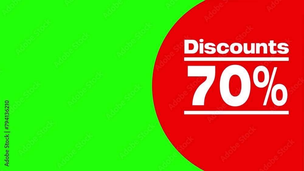 70% discount (chromakey, 4k) 70% discount (chromakey, 4k)