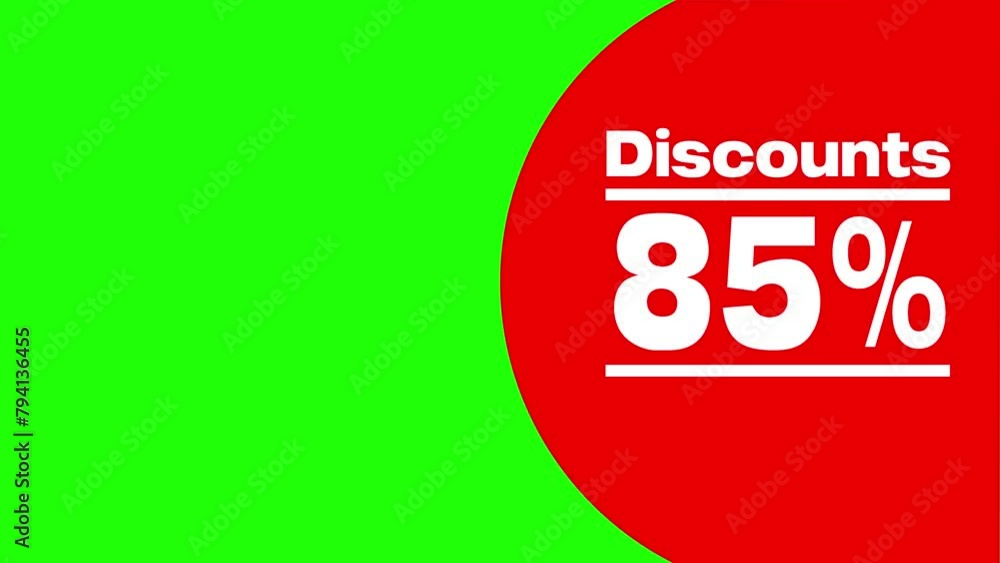 85% discount (chromakey, 4k) 85% discount (chromakey, 4k)