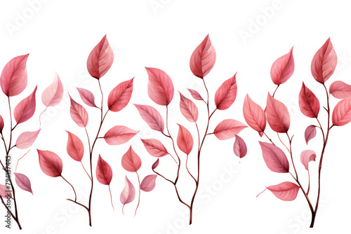 a group of pink leaves photo