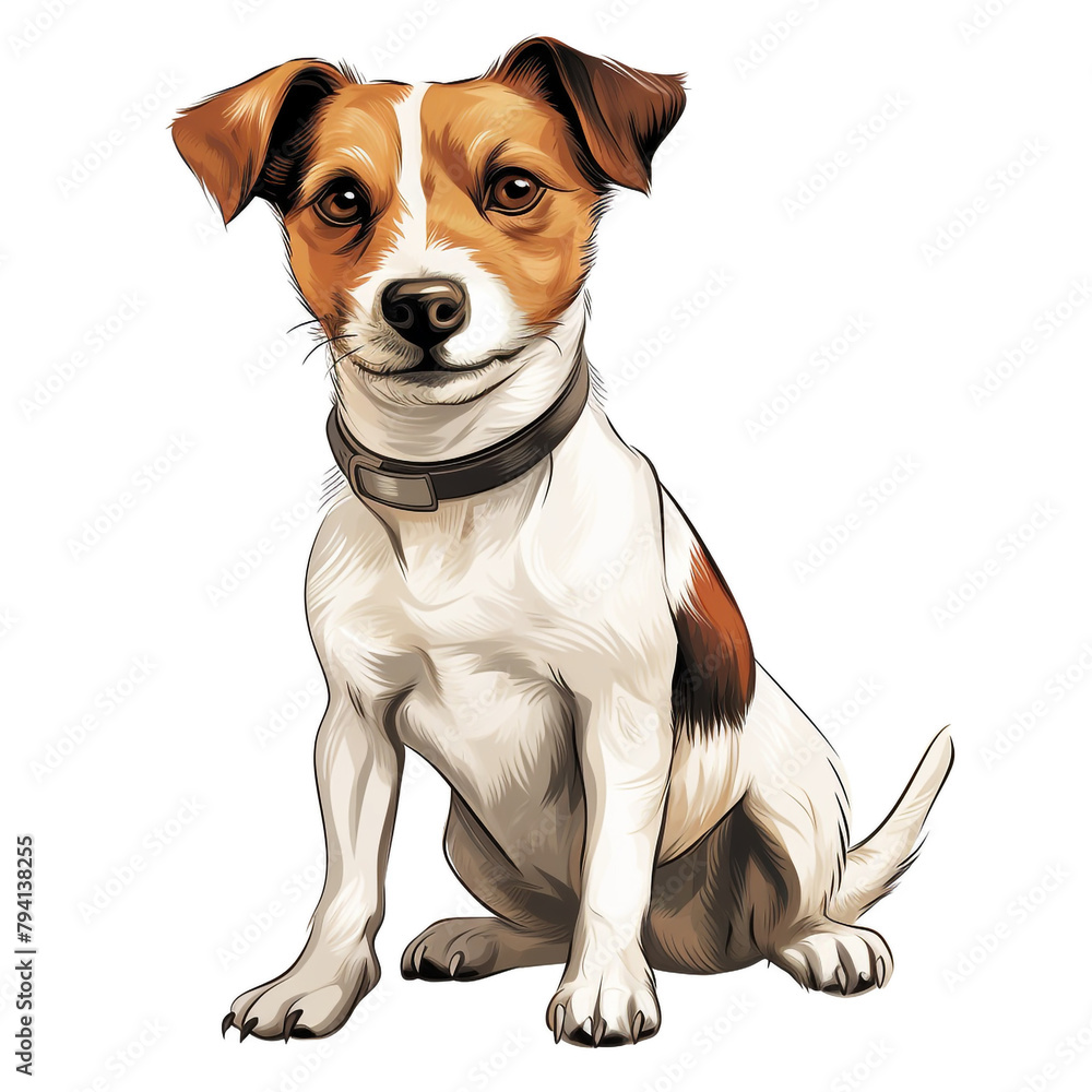 clipart jack russel terrier sitting сreated with Generative Ai clipart jack russel terrier sitting сreated with Generative Ai