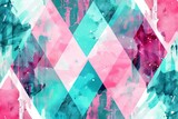 Vibrant Abstract Watercolor Geometric Background