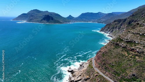 Aerial of Chapman´s Peak Drive, Western Cape, Cape Peninsula, South Africa Africa photo