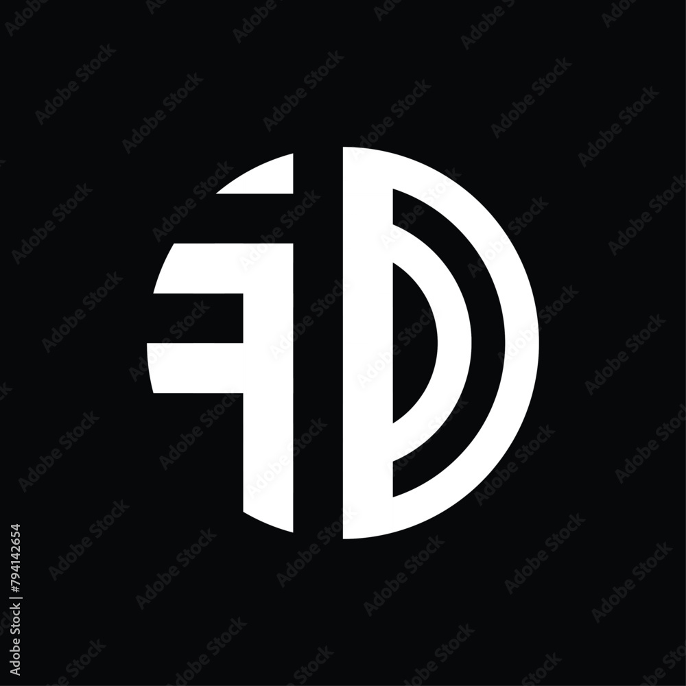 circular monogram logo design that forms the letters circular monogram logo design that forms the letters