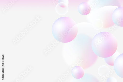 Abstract geometric background gradient soft light pastel bokeh for Graphic Business background hitech technology digital design illustration web template background backdrop desktop wallpaper bubbles © M128