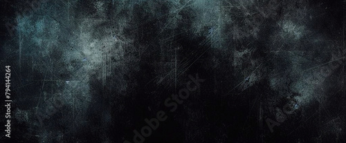 Abstrato fundo cinza escuro e preto com design 3D em camadas cortadas e espaço para texto photo