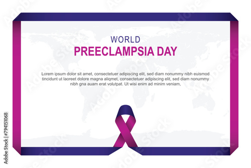 World Preeclampsia Day background.