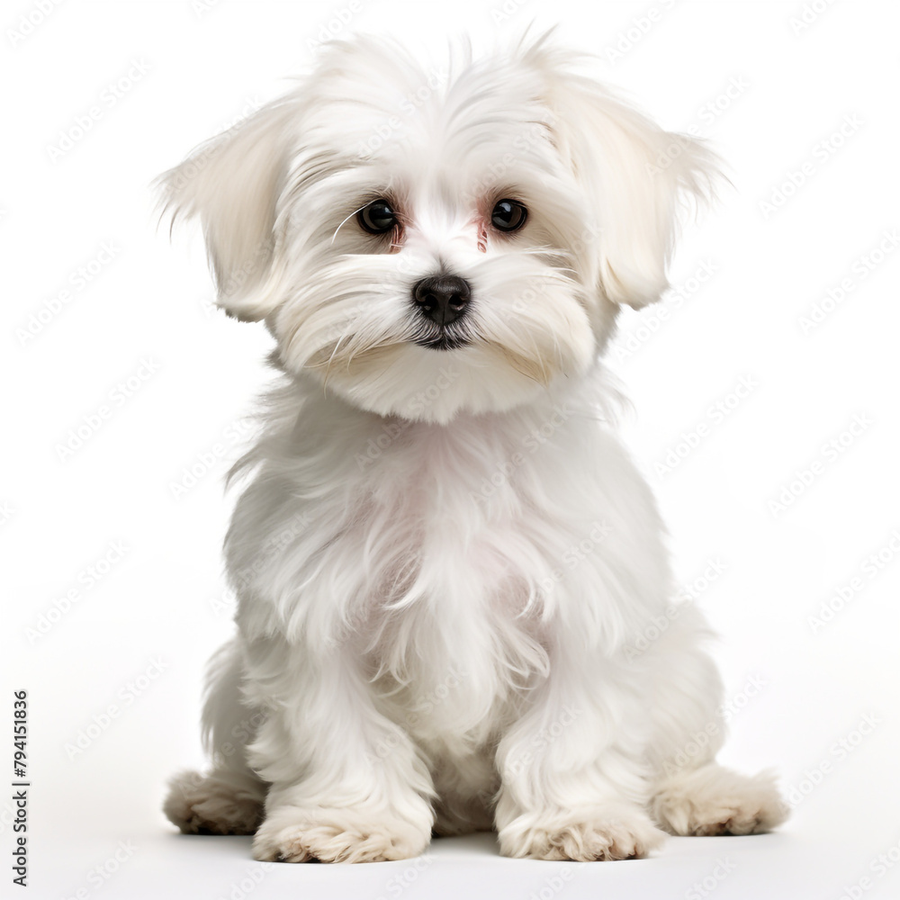 clipart maltese sitting сreated with Generative Ai clipart maltese sitting сreated with Generative Ai