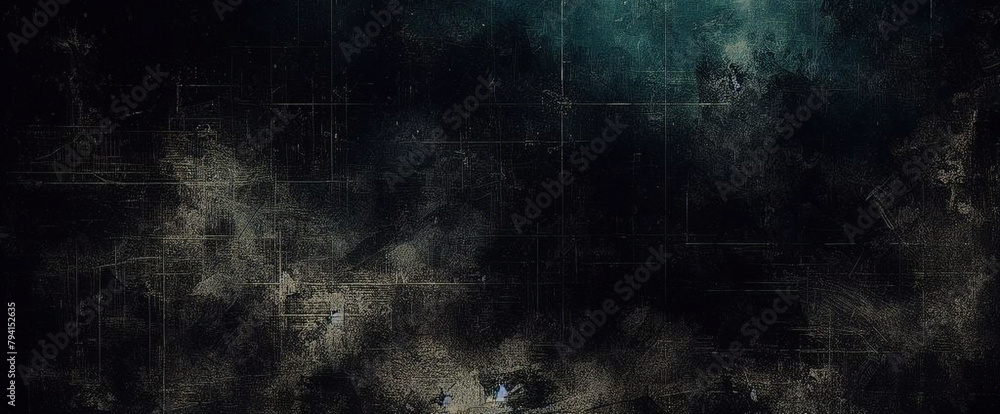 Glitter mist. Paint water splash. Magic spell. Blue teal aqua silver gray color gradient shiny smoke veil wave on black abstract art background with free space. Glitter mist. Paint water splash. Magic spell. Blue teal aqua silver gray color gradient shiny smoke veil wave on black abstract art background with free space.