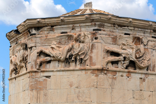 Tower of the Winds, Roman Agora, Athens, Attica, Greece.
