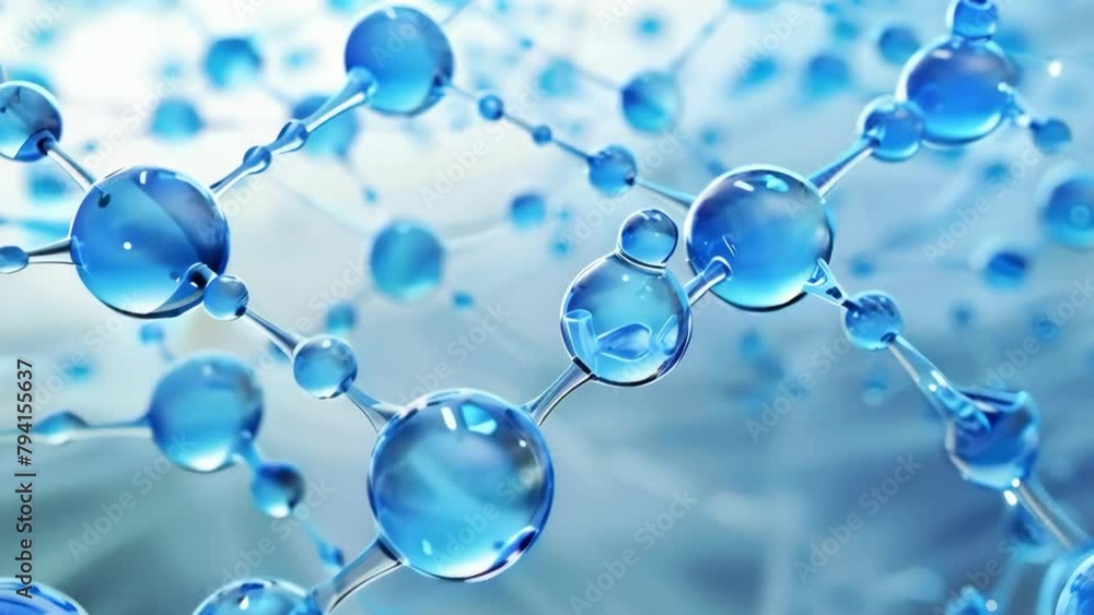Illustrative 3D render of blue molecule structure in high definition, symbolizing concepts of chemistry, biology, and scientific research
Illustrative 3D render of blue molecule structure in high definition, symbolizing concepts of chemistry, biology, and scientific research