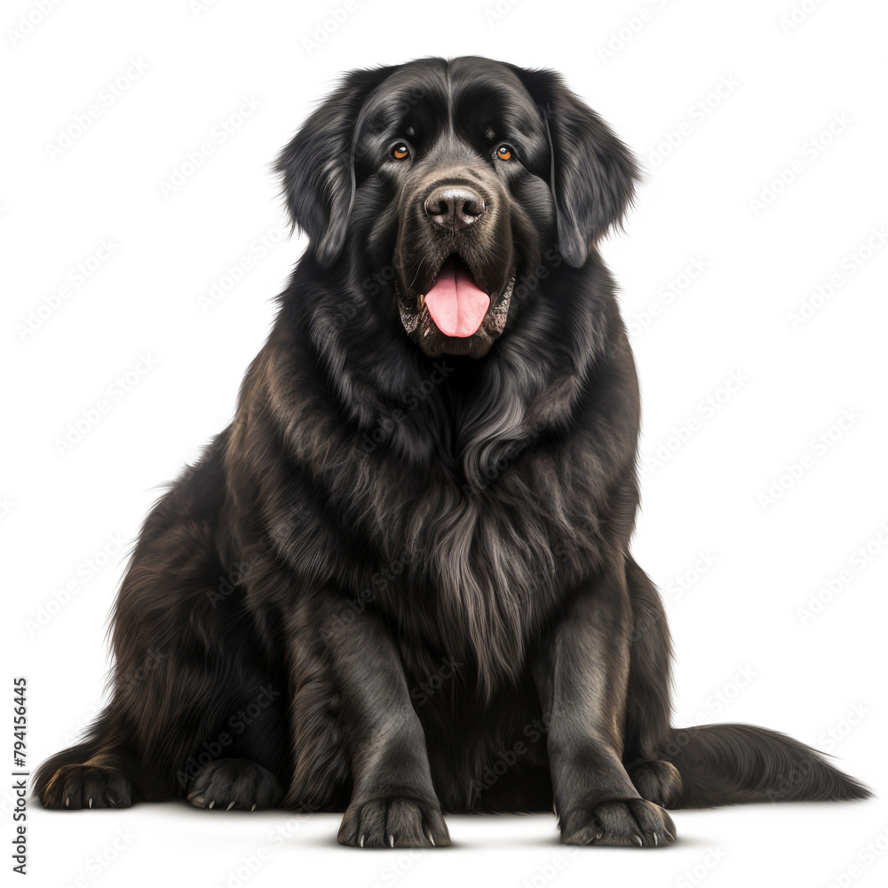 clipart newfoundland breede dog sitting сreated with Generative Ai clipart newfoundland breede dog sitting сreated with Generative Ai