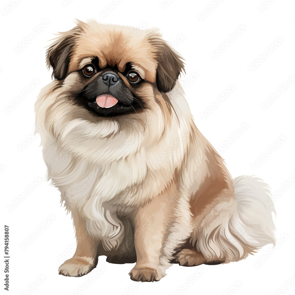 clipart pekingese sitting сreated with Generative Ai clipart pekingese sitting сreated with Generative Ai