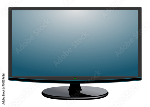 tv television monitor isolated on background. Vector illustration