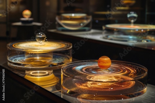 3D holographic model of an exoplanetary system, interactive research tool photo