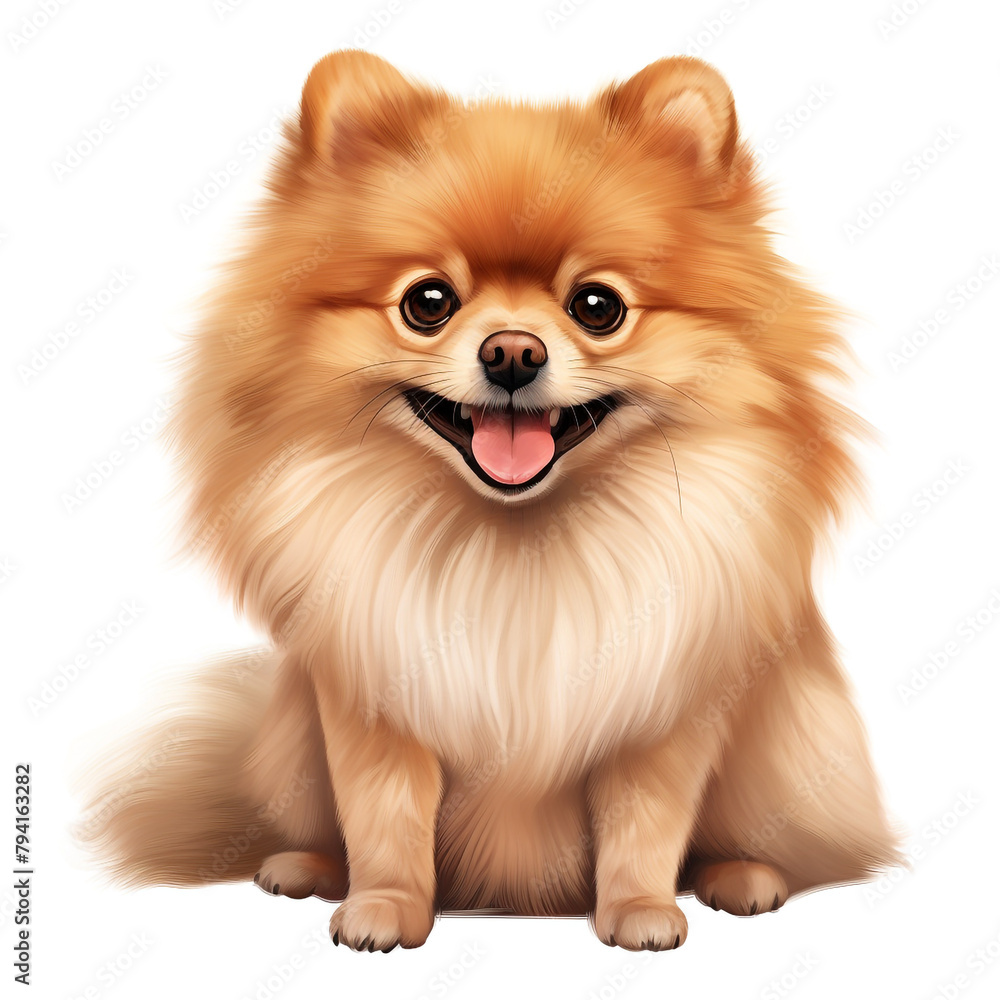 clipart pomeranian sitting сreated with Generative Ai clipart pomeranian sitting сreated with Generative Ai