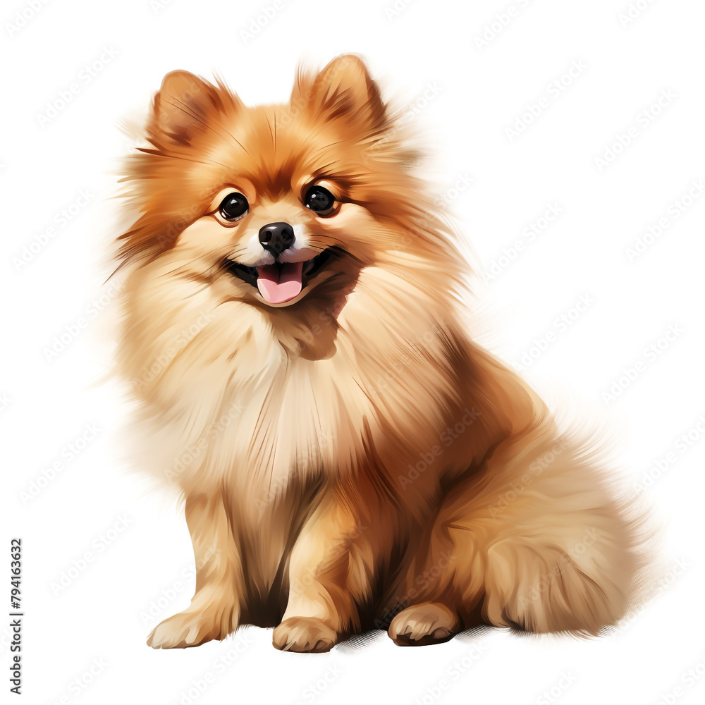 clipart pomeranian sitting сreated with Generative Ai clipart pomeranian sitting сreated with Generative Ai