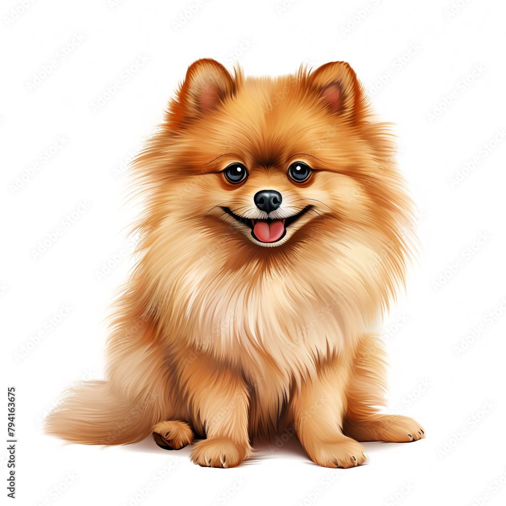 clipart pomeranian sitting сreated with Generative Ai clipart pomeranian sitting сreated with Generative Ai