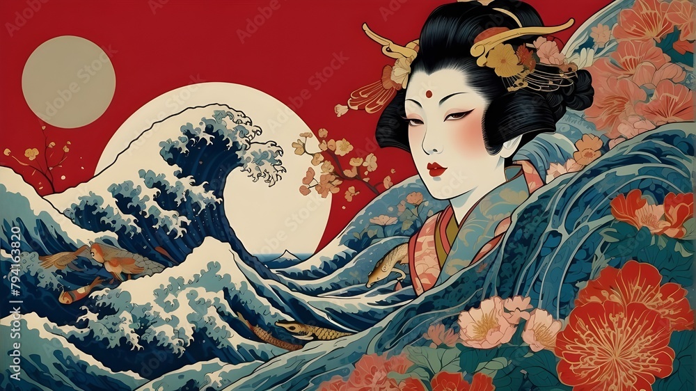 Fototapeta premium person with a bouquet of flowers