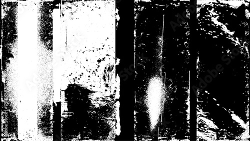 Distressed grunge, noise texture design element. Black and white vector background. Distress overlay vector texture Dust scratches design, aged photo editor layer, black grunge abstract background.	 photo