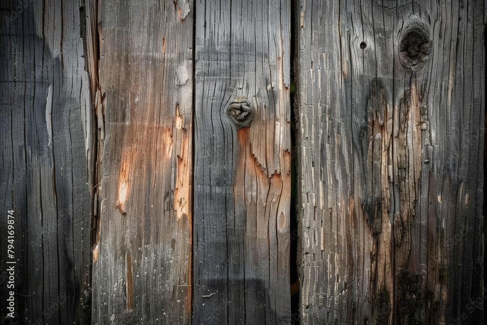 A close-up image featuring the detailed texture of dark wooden planks with natural patterns, suitable for background or design elements. Beautiful simple AI generated image in 4K, unique. A close-up image featuring the detailed texture of dark wooden planks with natural patterns, suitable for background or design elements. Beautiful simple AI generated image in 4K, unique.