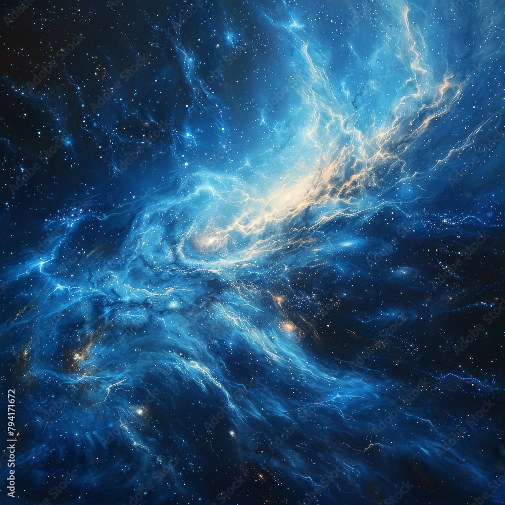 Fototapeta premium Milky Way Symphony A Celestial Tapestry of Stars - Light and Nebulae