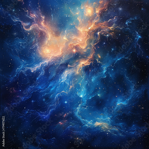 Wallpaper Mural Milky Way Symphony A Celestial Tapestry of Stars - Light and Nebulae Torontodigital.ca