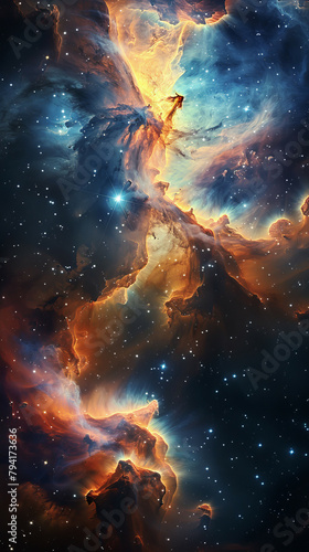 Nebular Odyssey Exploring the Celestial Spectacle © Pixel