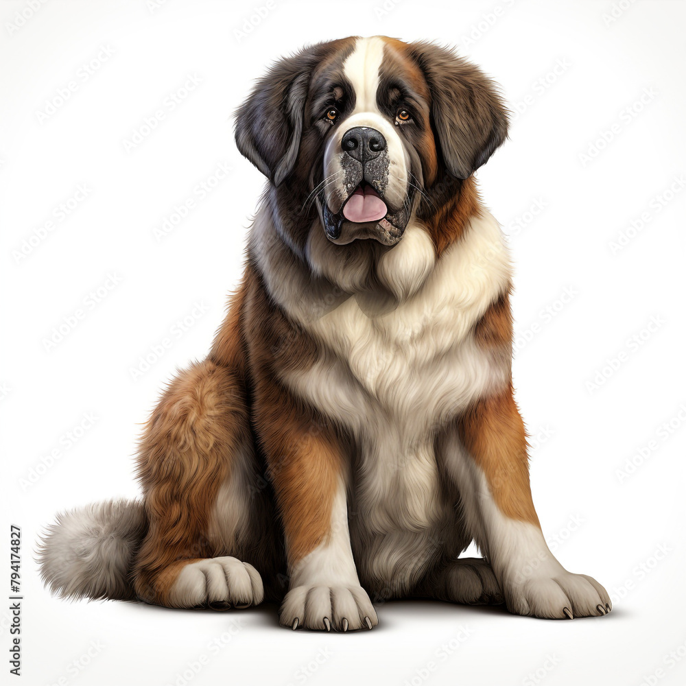 clipart saint bernard sitting сreated with Generative Ai clipart saint bernard sitting сreated with Generative Ai