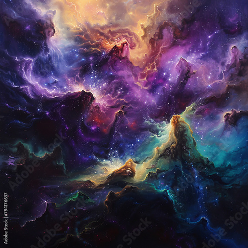 Stardust Symphony A Celestial Nebulas Dance