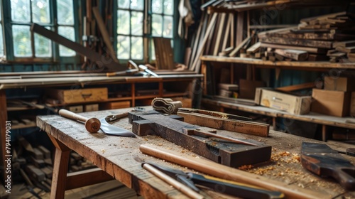 Carpenter Craftman Lumber Timber Woodwork Concept, worker's day, labor day