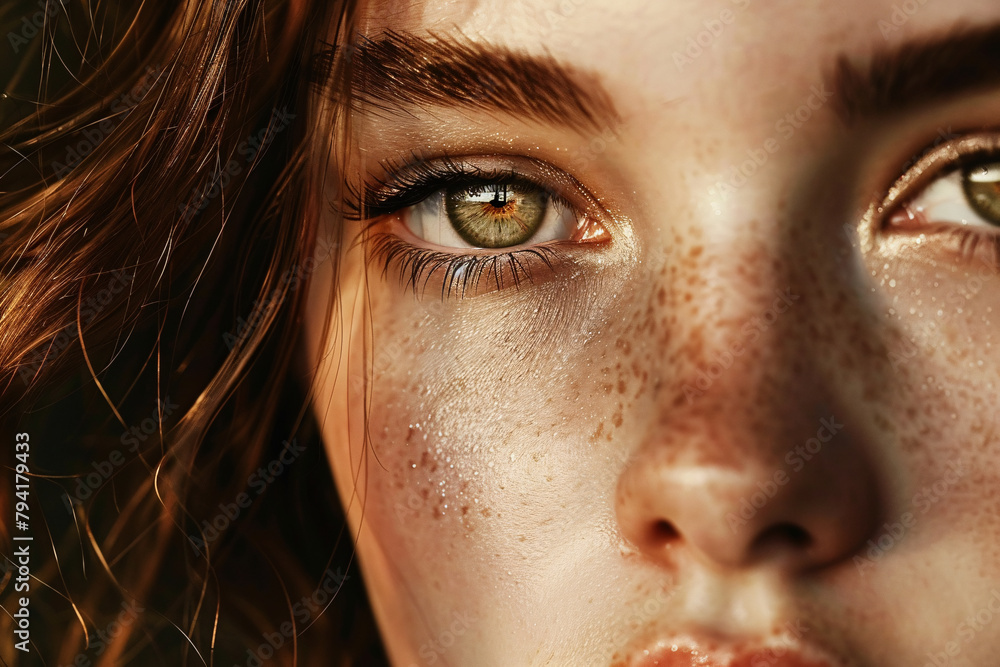 Fototapeta premium close up of eye of beautiful woman