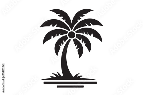 Silhouette of Palm tree Vector  Palm tree silhouette