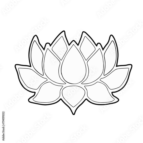 lotus flower vector illustration