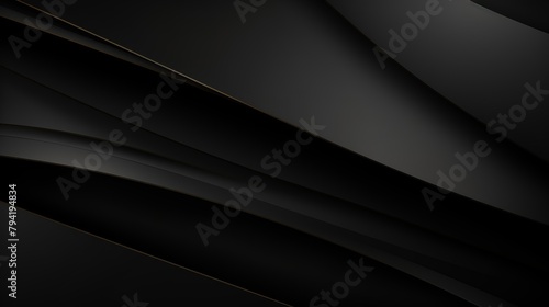 black abstract background paper shine and layer element for presentation design