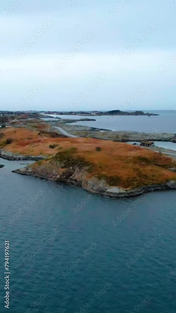 Aerial view of beautiful Norway landscape Aerial view of beautiful Norway landscape