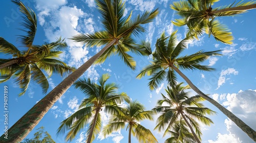 beautiful palm trees in Miami 