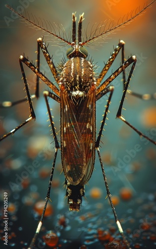 Warning Sign Against Dengue Mosquito Generative AI © Paul