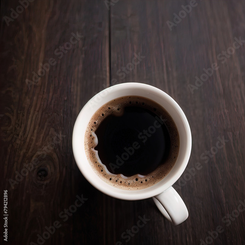 Eine Kaffeetasse auf einem Tisch