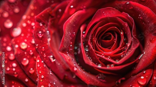 Valentine s Day Red Rose Macro Photography