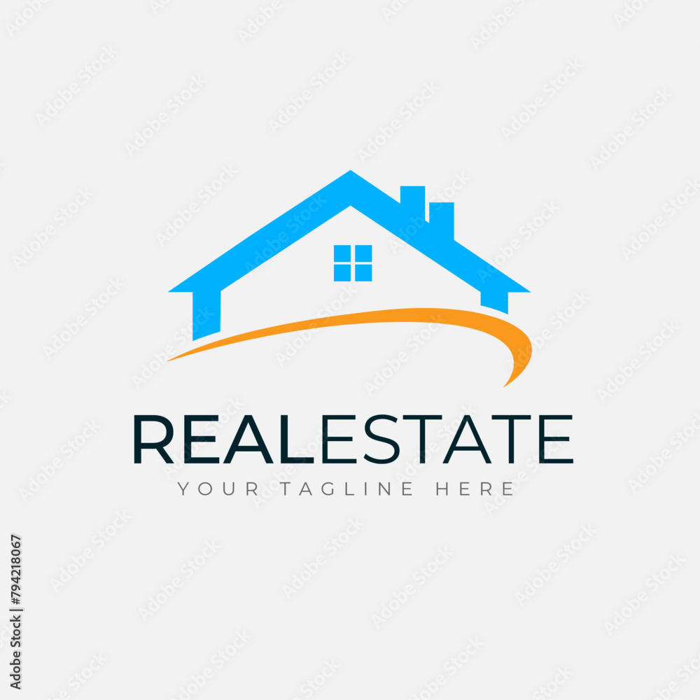 Real estate logo design template - Housing logo Real estate logo design template - Housing logo