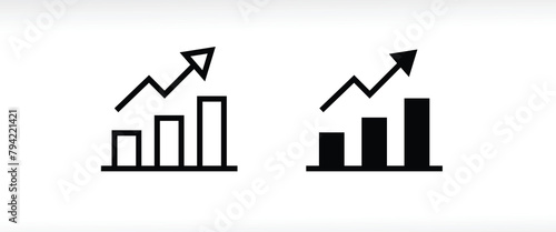 Chart, graph icon. Glyph Statistics graphs, charts, diagrams. Infographics, data analysis, stats tools icons button, vector, sign, symbol, logo, illustration, editable stroke, flat design style isolat
