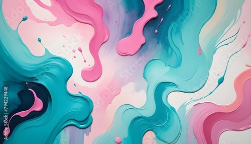 Watercolor background hand-drawn pink color, pastel splashes, and gradient.