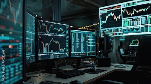 Virtual stock market exchange with trading algorithms