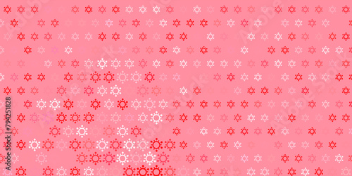 Light red vector template with flu signs.