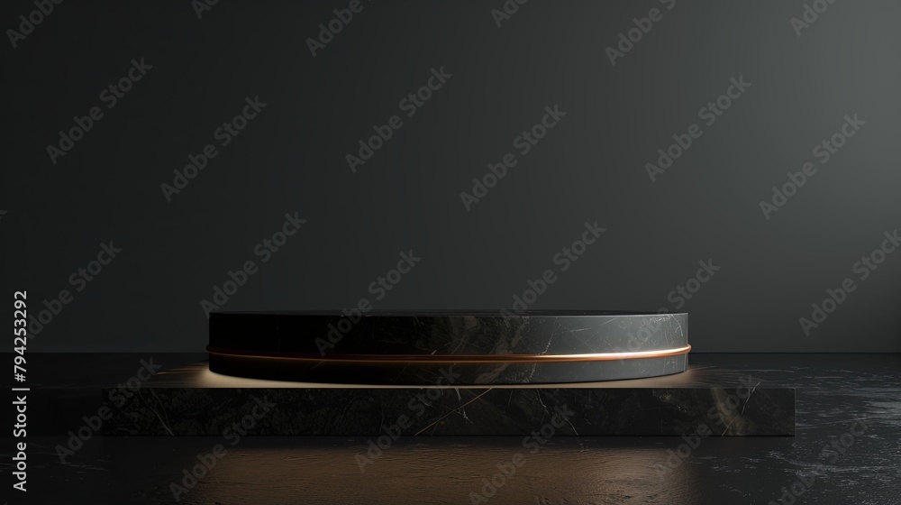 Luxurious Dark Elegance Product Prestige Platform Luxurious Dark Elegance Product Prestige Platform