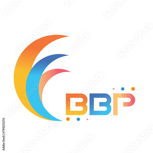 BBP letter technology Web logo design on white background. BBP uppercase monogram logo and typography for technology  business and real estate brand. 